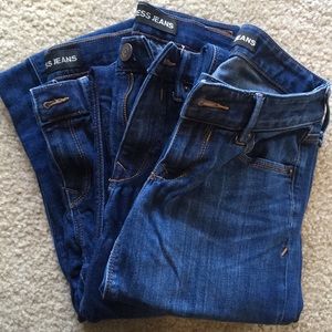 Set of three size 2 Express jeans.